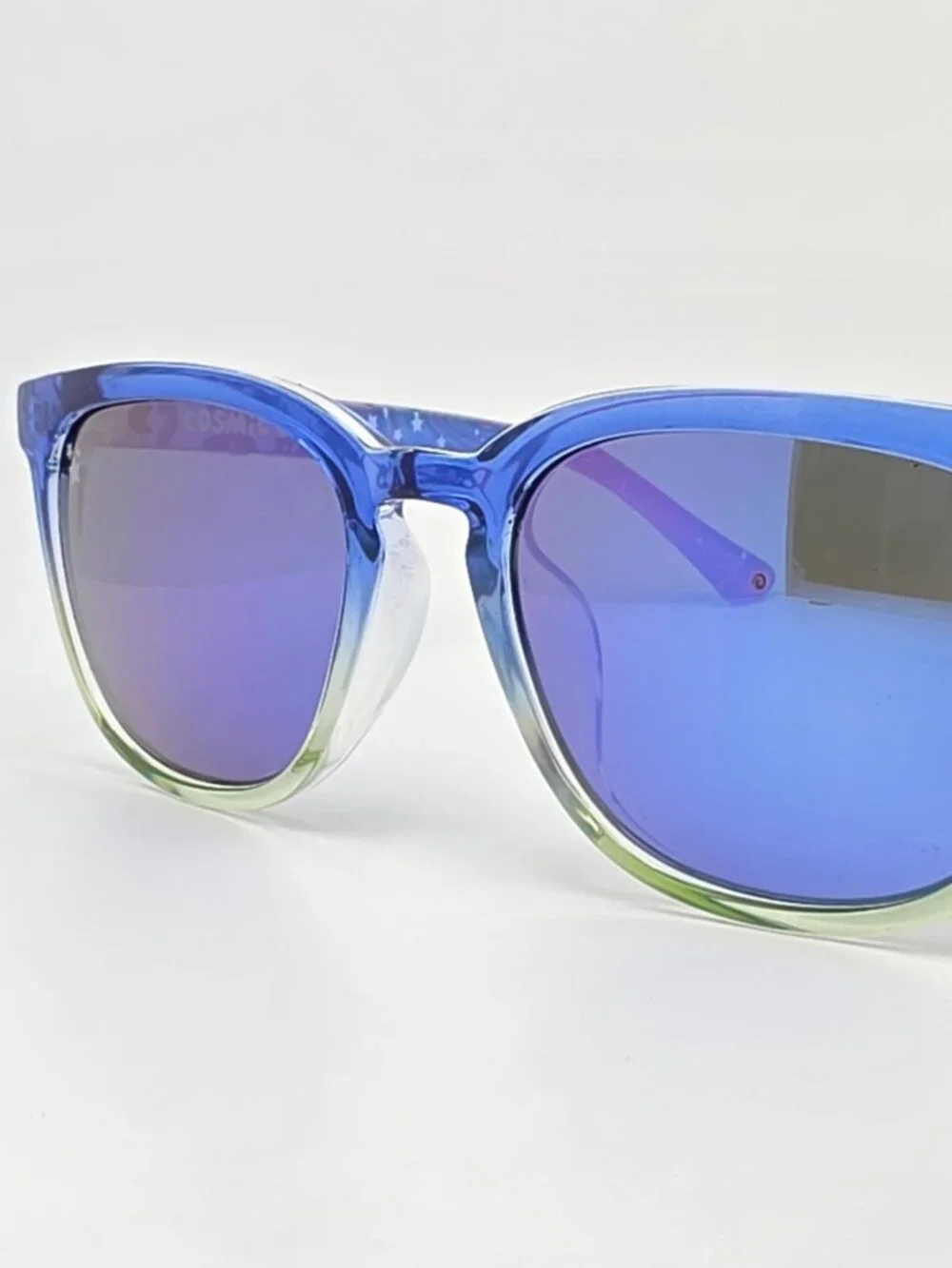 Knockaround Cosmic Cotton Blue Green Fade Polarized Snow Opal Sunglasses 51mm